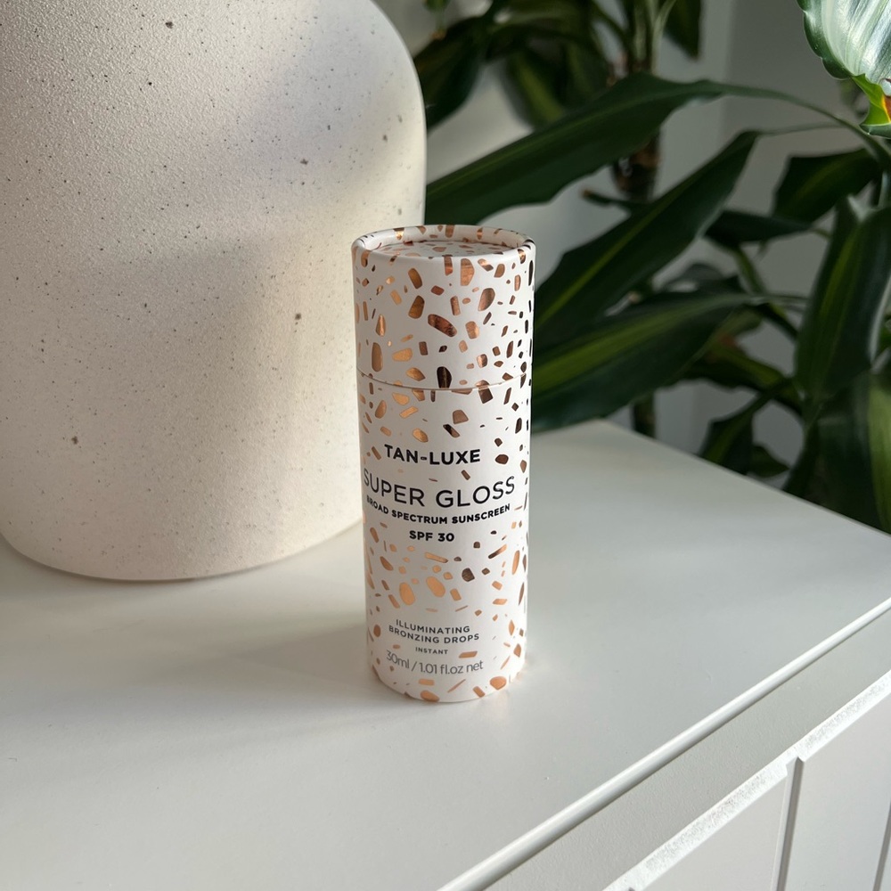 Tan Luxe Super Gloss Instant Bronzing Face Drops with SPF 30